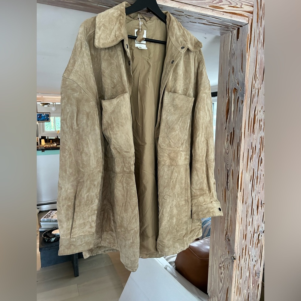 H&M Tan Suede Jacket size XL